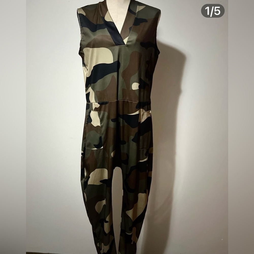 Camo Print Jumpsuit!